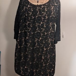 Vince Camuto Black Lace Dress